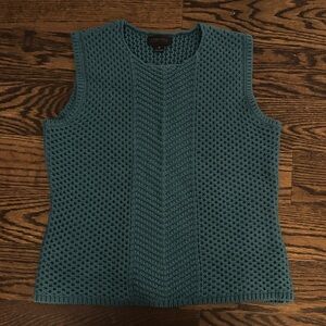 Carlisle Teal Sleeveless Knit Tank